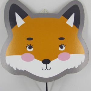 🍍🍍🍍 3 / $15 Fox - Whimsical Children's Wall Plaque / Hook